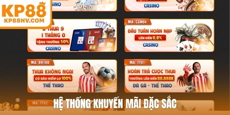 Hệ thống khuyến mãi đặc sắc